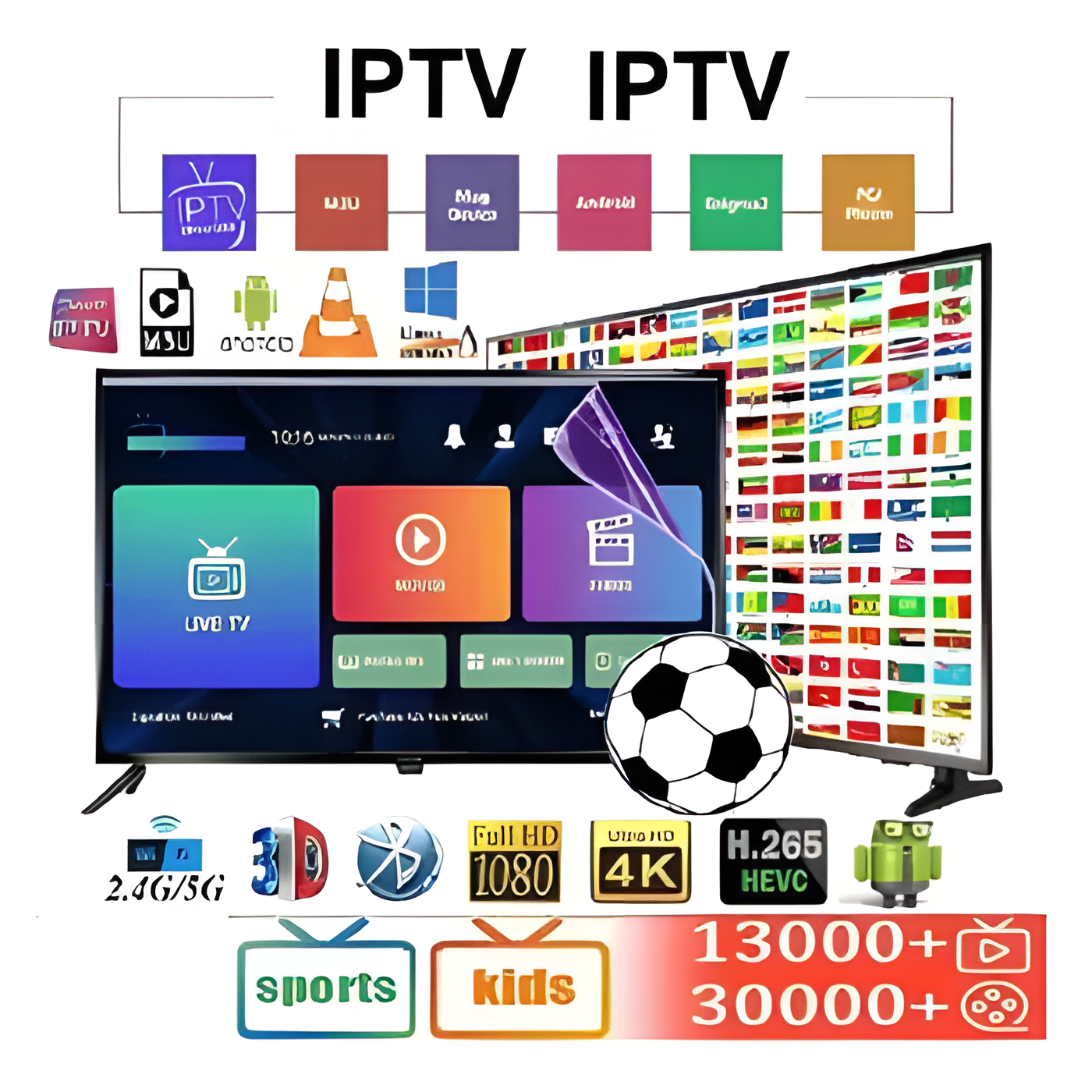 12-month IPTV subscription